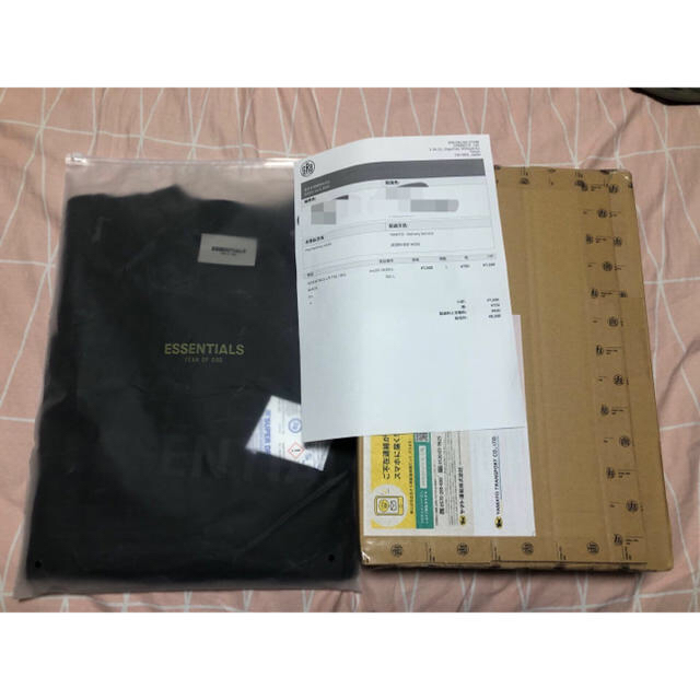 FEAR OF GOD(フィアオブゴッド)のESSENTIALS L/S TEE BLACKエッセンシャルズ メンズのトップス(Tシャツ/カットソー(七分/長袖))の商品写真