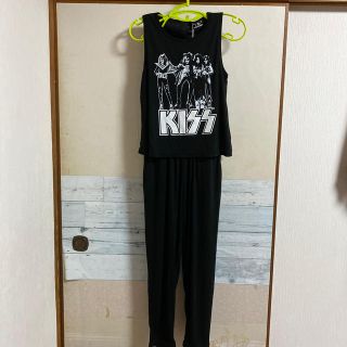 ヒステリックグラマー(HYSTERIC GLAMOUR)のHYSTERICGLAMOUR×KISS/タグ付き新品オールインワン/ヒス(オールインワン)