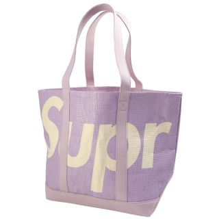 シュプリーム(Supreme)のsupreme raffia tote purple(トートバッグ)