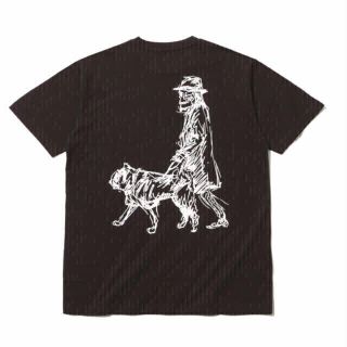 ヨウジヤマモト(Yohji Yamamoto)のヨウジヤマモト ニューエラ 20ss ウォークドッグプリント tシャツ 反転ロゴ(Tシャツ/カットソー(半袖/袖なし))