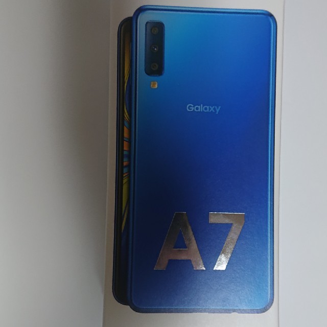 スマートフォン本体新品未開封 Galaxy A7 ブルー