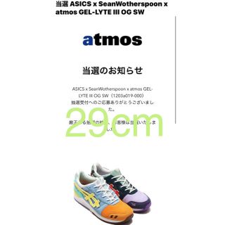 アシックス(asics)の期間限定価格　ASICS  SeanWotherspoon atmos 29 (スニーカー)