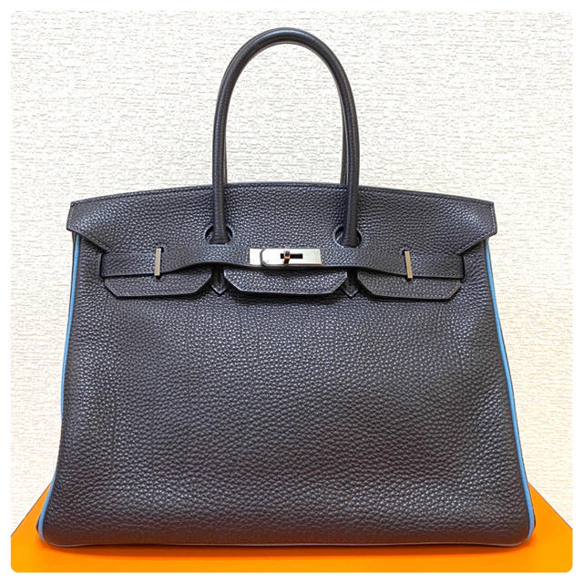 Hermes(エルメス)の【最終値下げ】エルメス　バーキン35  トゴ　ブルーインディゴ×ブルージーン レディースのバッグ(ハンドバッグ)の商品写真