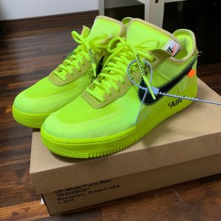 ナイキ(NIKE)の美品 NIKE×off white AIR FORCE 1 VOLT 27.5(スニーカー)