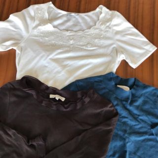 ローラアシュレイ(LAURA ASHLEY)のローラアシュレイ　半袖Tシャツとおまけの３枚セット値下げ　M(Tシャツ(半袖/袖なし))