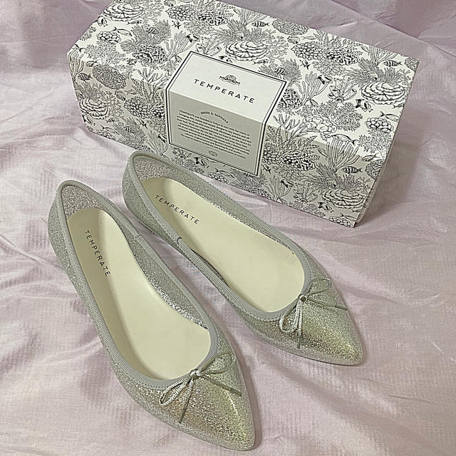 repetto(レペット)のテンパレイトTEMPERATE★グリッター　レインシューズ　バレエシューズ レディースの靴/シューズ(バレエシューズ)の商品写真