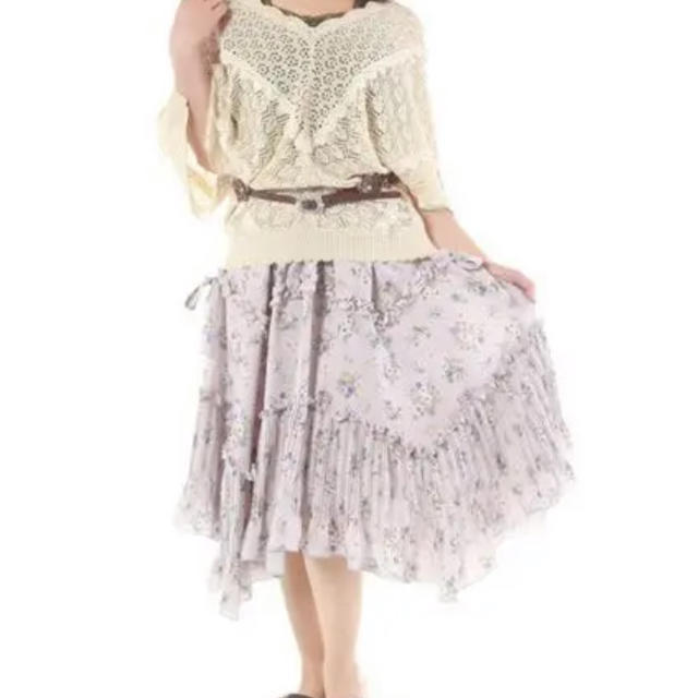 axes femme(アクシーズファム)の花柄　ボリュームスカート レディースのスカート(ひざ丈スカート)の商品写真