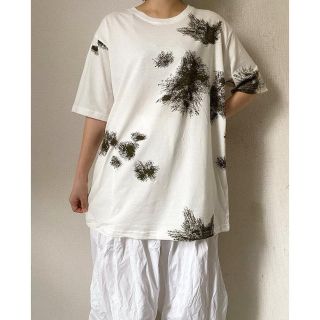 トーガ(TOGA)の新品 ドイツ軍 スノーカモフラージュタイプ 白 ホワイト プリント Tシャツ(Tシャツ(半袖/袖なし))