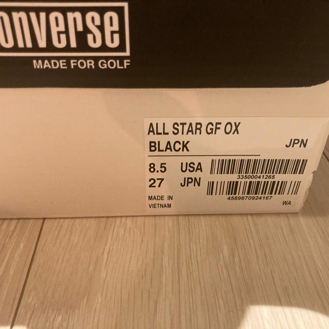 コンバースゴルフ GF OX オールスター 黒 27