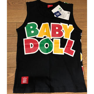 ベビードール(BABYDOLL)のBABY DOLLタンクトップ130新品ブラック(Tシャツ/カットソー)