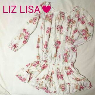 リズリサ(LIZ LISA)の♥今季リズリサ♥新品*ふわふわ花柄ワンピ(ミニワンピース)