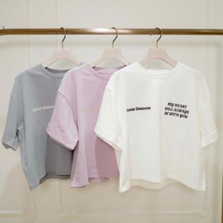 スナイデル(SNIDEL)のher lip to social distance T(Tシャツ(半袖/袖なし))