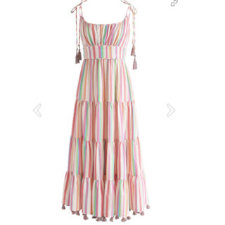 CHICWISH★グラデーションラッフルマキシワンピース☆ CHICWISH☆グラデーションラッフルマキシワンピース☆ (Chicwish
