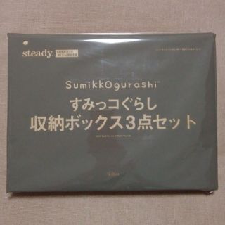 サンエックス(サンエックス)のsteady.6月号特別付録 すみっコぐらし 収納ボックス 3点セット(ケース/ボックス)