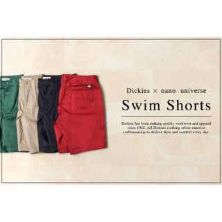 ディッキーズ(Dickies)の【美品】ナノユニバース別注Dickies スイムショーツ(ショートパンツ)