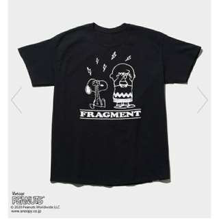 フラグメント(FRAGMENT)のFRAGMENTPEANUTS ブラックT(XL)fragment peanut(Tシャツ/カットソー(半袖/袖なし))