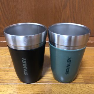 スタンレー(Stanley)の★新品★スタンレー スタッキング タンブラー 2個セット 黒 緑 STANLEY(食器)