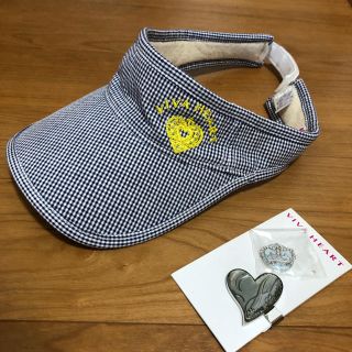 ビバハート(VIVA HEART)のVIVAHEART サンバイザー ゴルフ ハートマーカー付(その他)