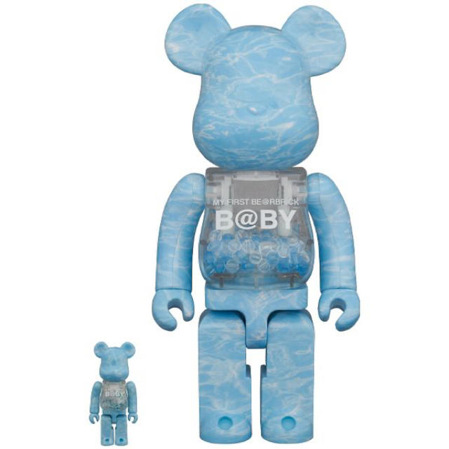 MEDICOM TOY(メディコムトイ)のBE@RBRICK WATER CREST Ver.100%&400% エンタメ/ホビーのフィギュア(その他)の商品写真