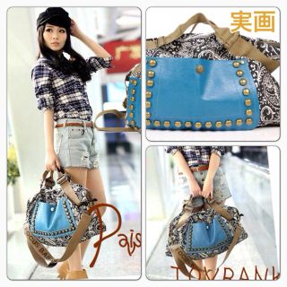 新品♡ペイズリー柄2wayトートバッグ♡(ショルダーバッグ)