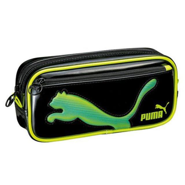 PUMA(プーマ)の☆新品☆ PUMA 3Dホロキャットペンケース グリーン 筆箱 プーマ インテリア/住まい/日用品の文房具(ペンケース/筆箱)の商品写真