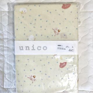 ウニコ(unico)のunico ボックスシーツ　ダブル　猫(シーツ/カバー)