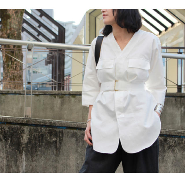 FUMIKA UCHIDA WAIST BELT SHIRTS シャツ