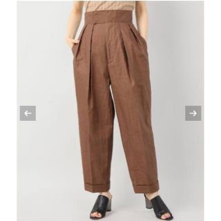 INSCRIRE LINEN COATING PEGTOP PANTS(カジュアルパンツ)