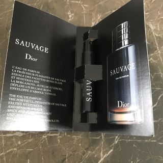 ディオール(Dior)の【Dior】ソヴァージュ　オードゥ　パルファン　試供品(香水(男性用))