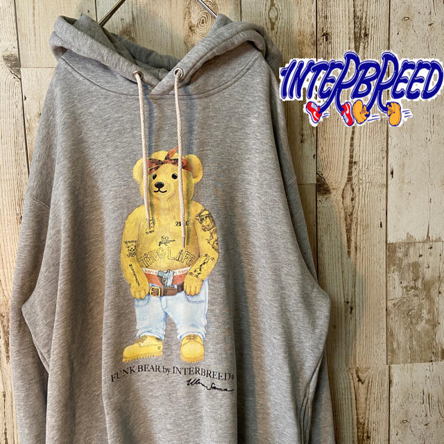 90's 希少　Interbreed 2pacコラボ　ヘビーウエイト　パーカー