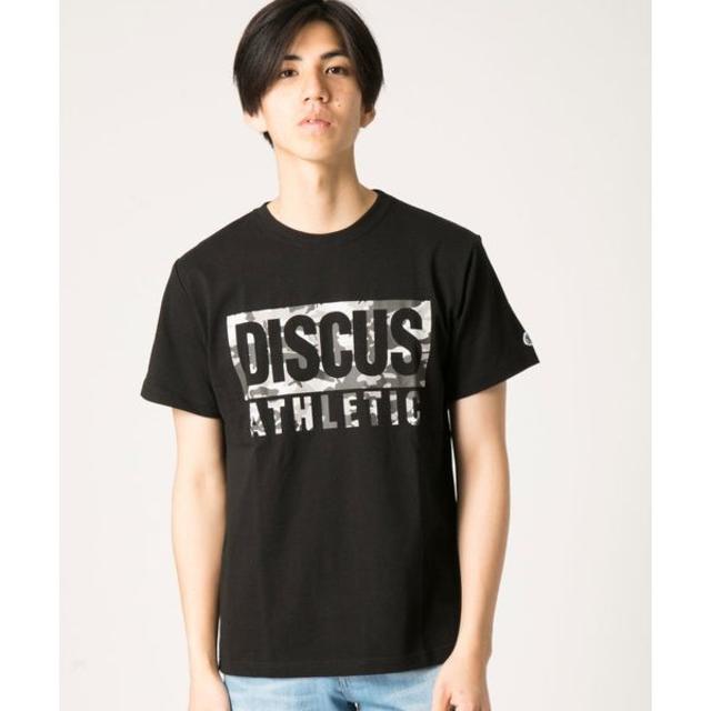 DISCUS(ディスカス)のDISCUS 迷彩柄のボックスロゴプリント Tシャツ　[新品] メンズのトップス(Tシャツ/カットソー(半袖/袖なし))の商品写真