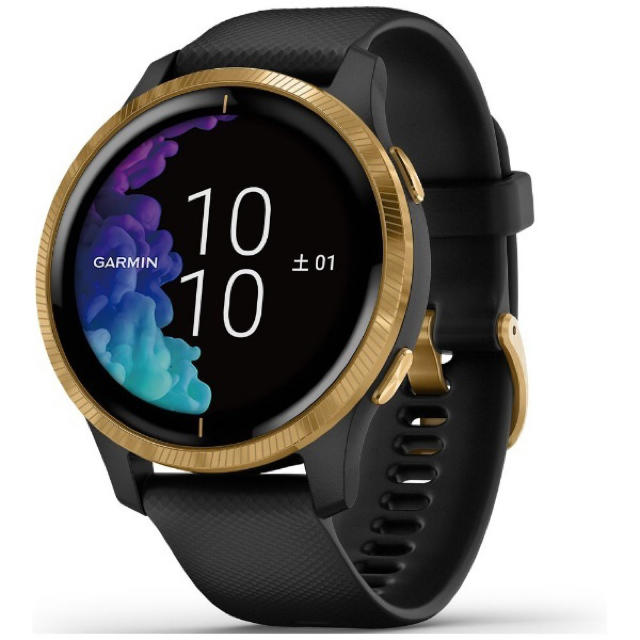 GARMIN(ガーミン)の新品未開封　ガーミン　Venu Black/Gold メンズの時計(腕時計(デジタル))の商品写真