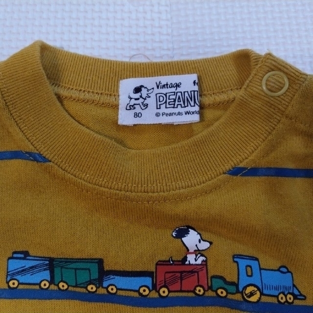 familiar(ファミリア)の（中古︰男の子80）PEANUTS×familiar Tシャツ 長袖 キッズ/ベビー/マタニティのベビー服(~85cm)(Ｔシャツ)の商品写真