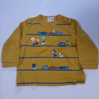 ファミリア(familiar)の（中古︰男の子80）PEANUTS×familiar Tシャツ 長袖(Ｔシャツ)