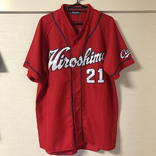 デサント(DESCENTE)の【最終値下げ！】 広島カープ ユニフォーム 21番 中崎翔太(応援グッズ)