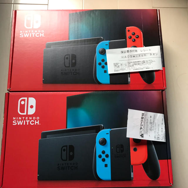 Nintendo Switch - 任天堂スイッチネオンカラー新品未使用未開封2台