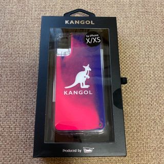 カンゴール(KANGOL)のiPhone XS X ケース KANGOL カンゴール ネオンサンド ピンク(iPhoneケース)