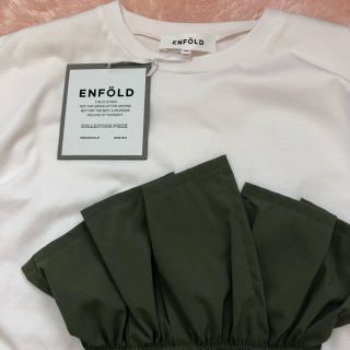 エンフォルド(ENFOLD)のタグ付き新品。エンフォルド  38(シャツ/ブラウス(半袖/袖なし))