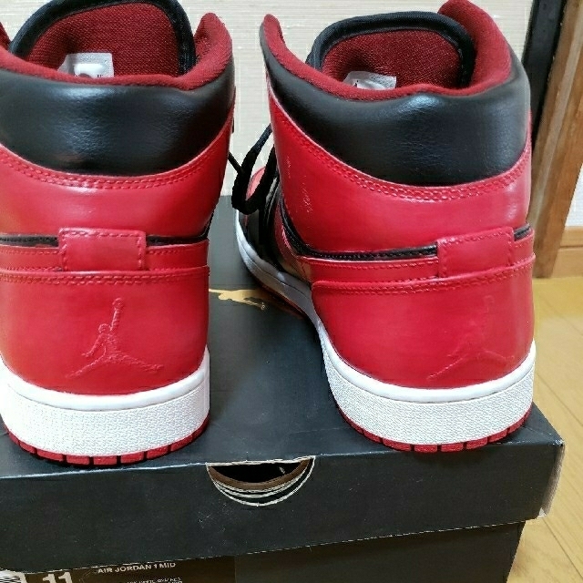 Air jordan 1 mid bred カスタム ペイント ジョーダン 1 1