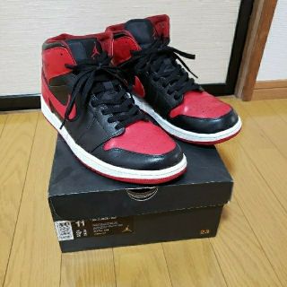 ナイキ(NIKE)のAir jordan 1 mid bred カスタム ペイント ジョーダン 1 (スニーカー)