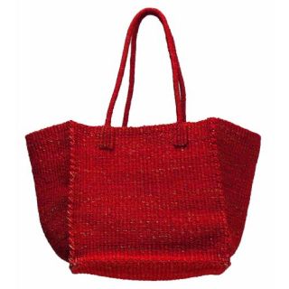 【naotech様専用】UN3D.SQUARE ABACA S/BAG　RED(トートバッグ)