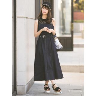 セシルマクビー(CECIL McBEE)ののり様専用【中古】CECIL ＭcBEE デニム ワンピース(ロングワンピース/マキシワンピース)