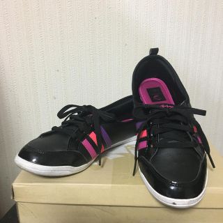 アディダス(adidas)のadidas  シューズ　23cm    ブラック(スニーカー)