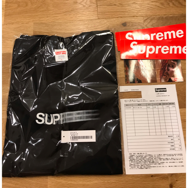 supreme motion logo tee 黒 L