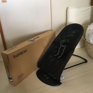 ベビービョルン(BABYBJORN)のベビービョルン バウンサー メッシュ　ブラック(ベビーベッド)