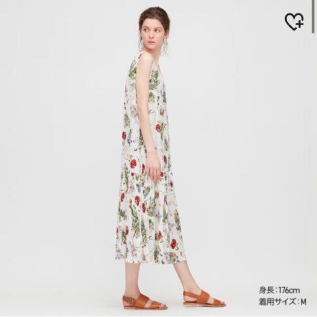 UNIQLO(ユニクロ)のユニクロ　イネスコラボ　プリーツワンピ　新品 レディースのワンピース(ロングワンピース/マキシワンピース)の商品写真