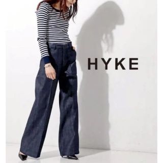 ハイク HYKE デニム ワイド パンツ