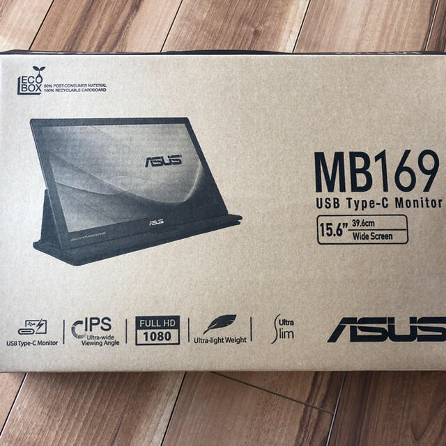 【未使用・送料込】 ASUS 15.6型ワイドモバイルディスプレイ MB169C