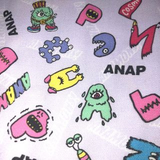 アナップ(ANAP)のANAP 生地　パープル　ANAMONS! モンスター(生地/糸)