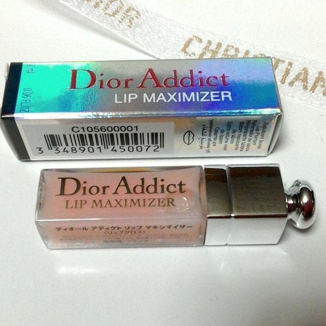 Dior(ディオール)のディオールアディクトリップマキシマイザー001＆ディオール巾着ポーチ コスメ/美容のベースメイク/化粧品(リップグロス)の商品写真